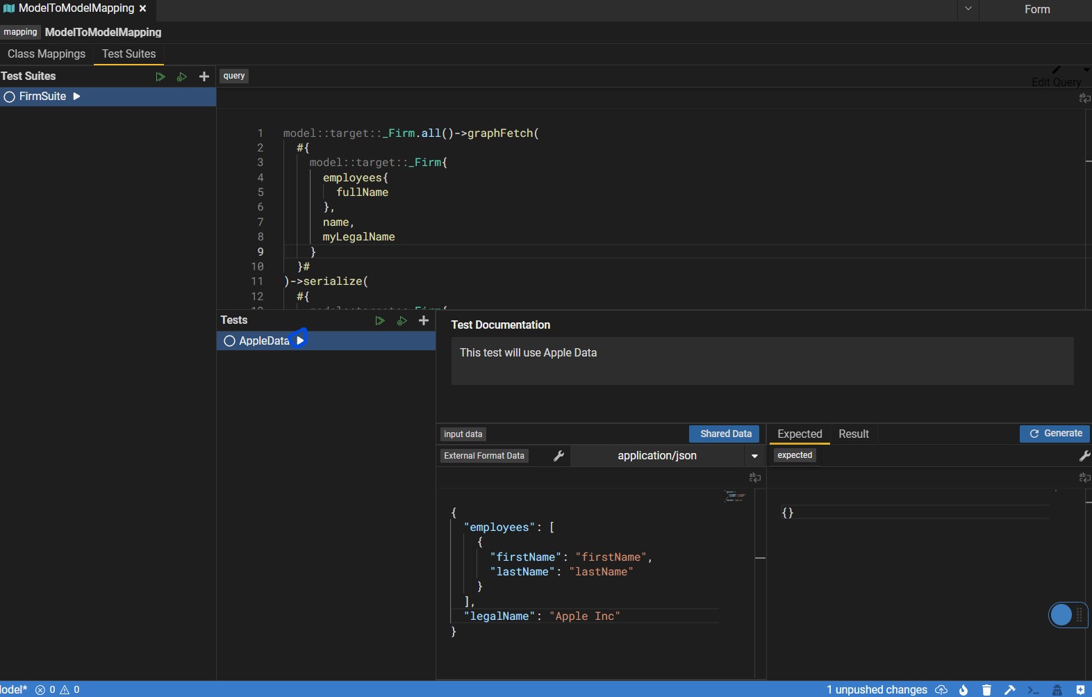 Mapping Test - Suite Layout